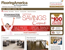 Tablet Screenshot of flooringgalleria.com